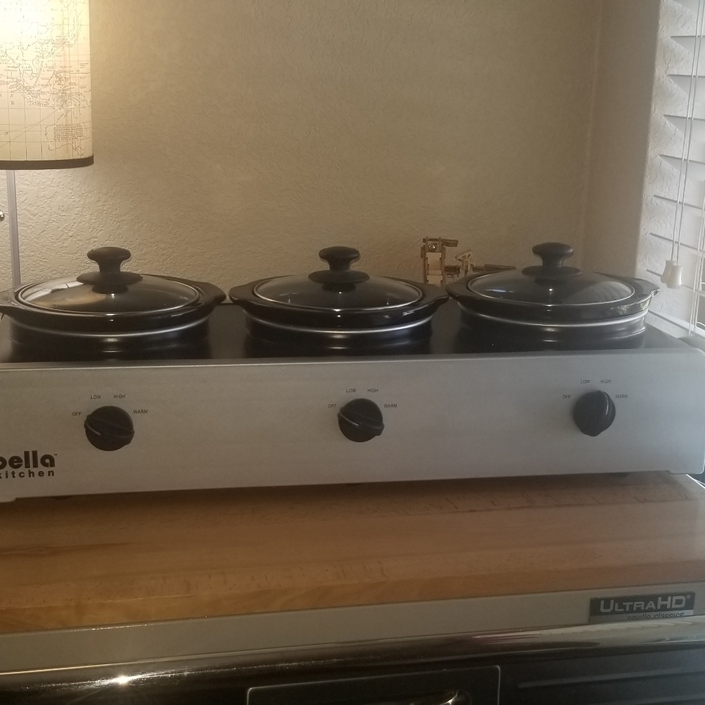 ☆Bella Crock Pot Trio Adjustable Temp☆